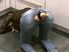 Nerd с огромен кран, чука блондинка наградата