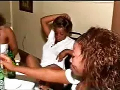 Азиатски отиде диви страна смучат стриптизьорка