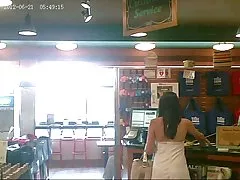 Руски момиче в мрежест горещи шибан