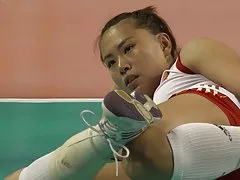 Непознат чука срамежлив азиатски жени